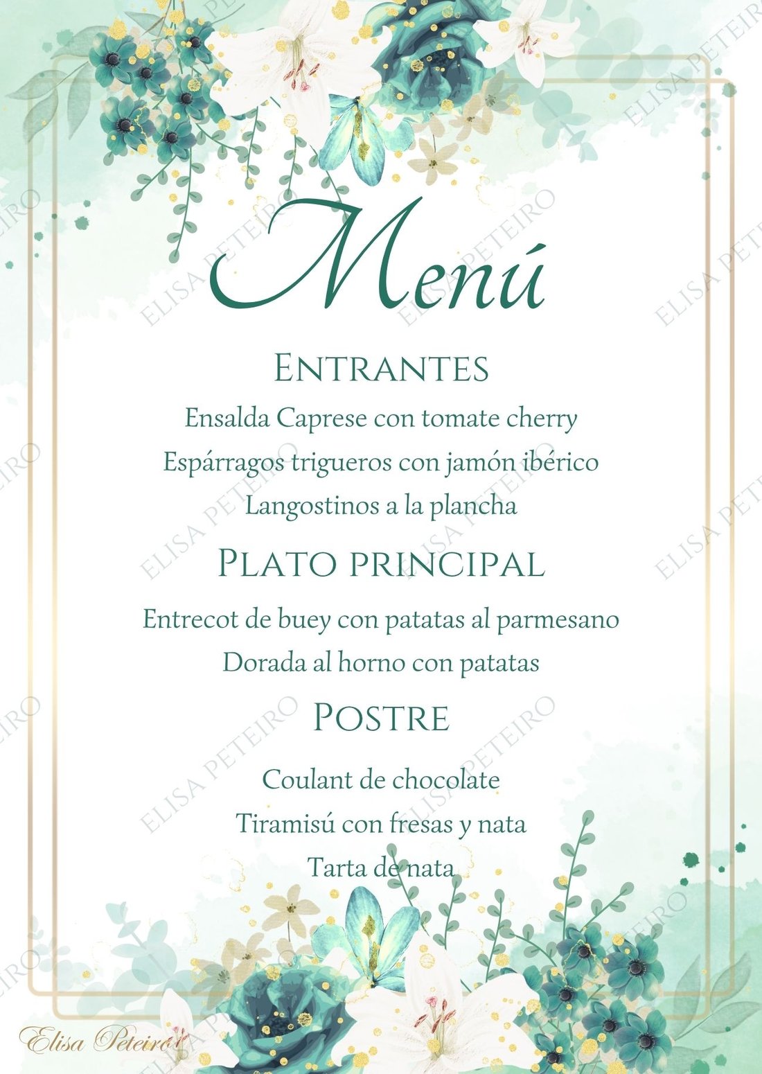 Colección Aqua Flower, diseño 1