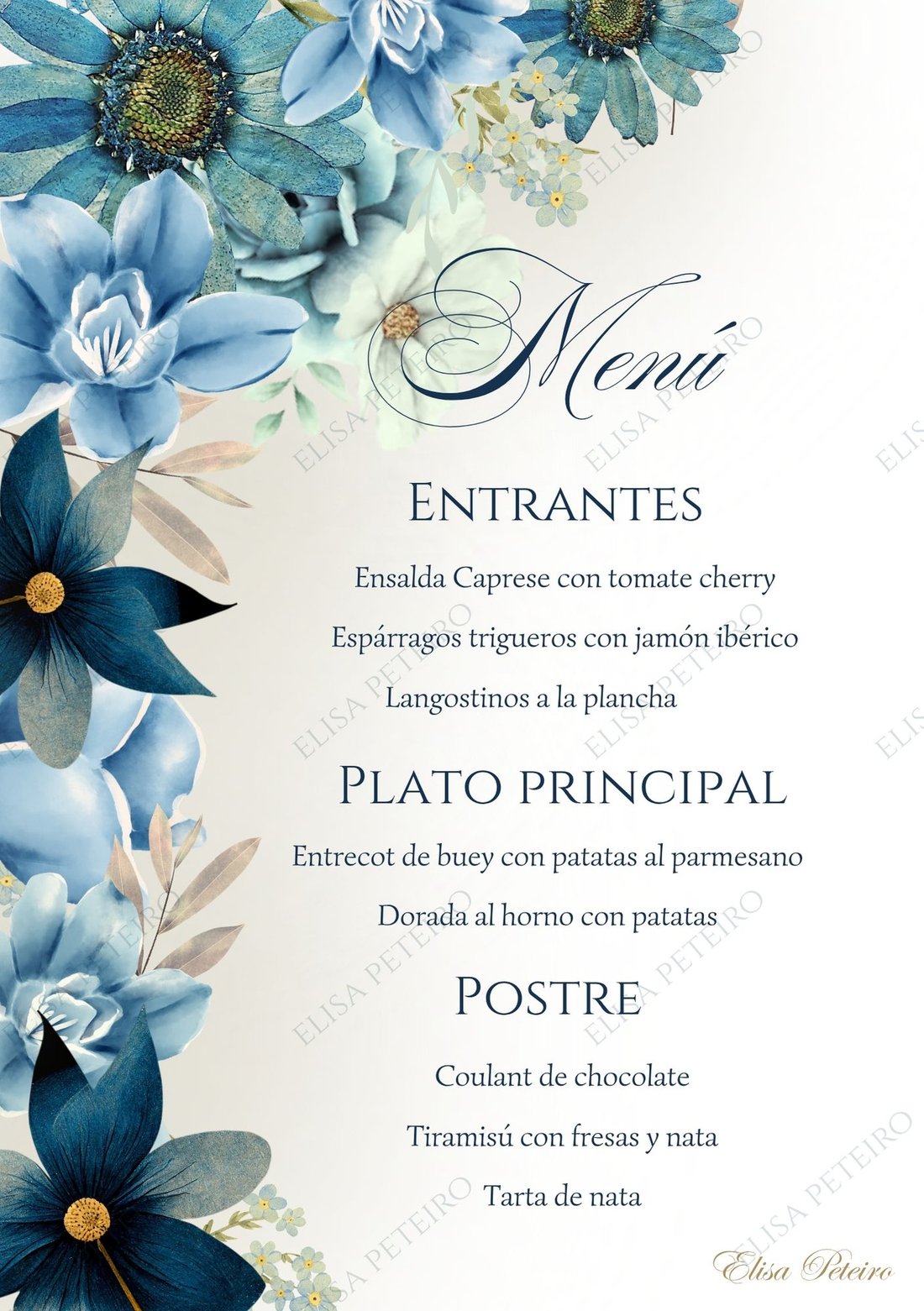 Colección Blue Garden, diseño 3