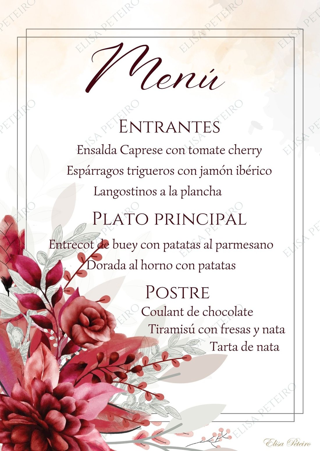 Colección Red Garden, diseño 4